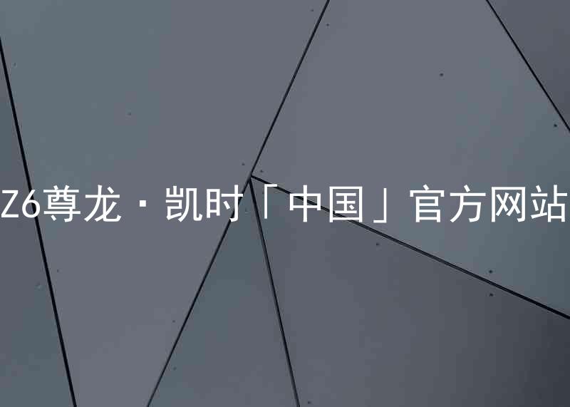 Z6尊龙·凯时「中国」官方网站